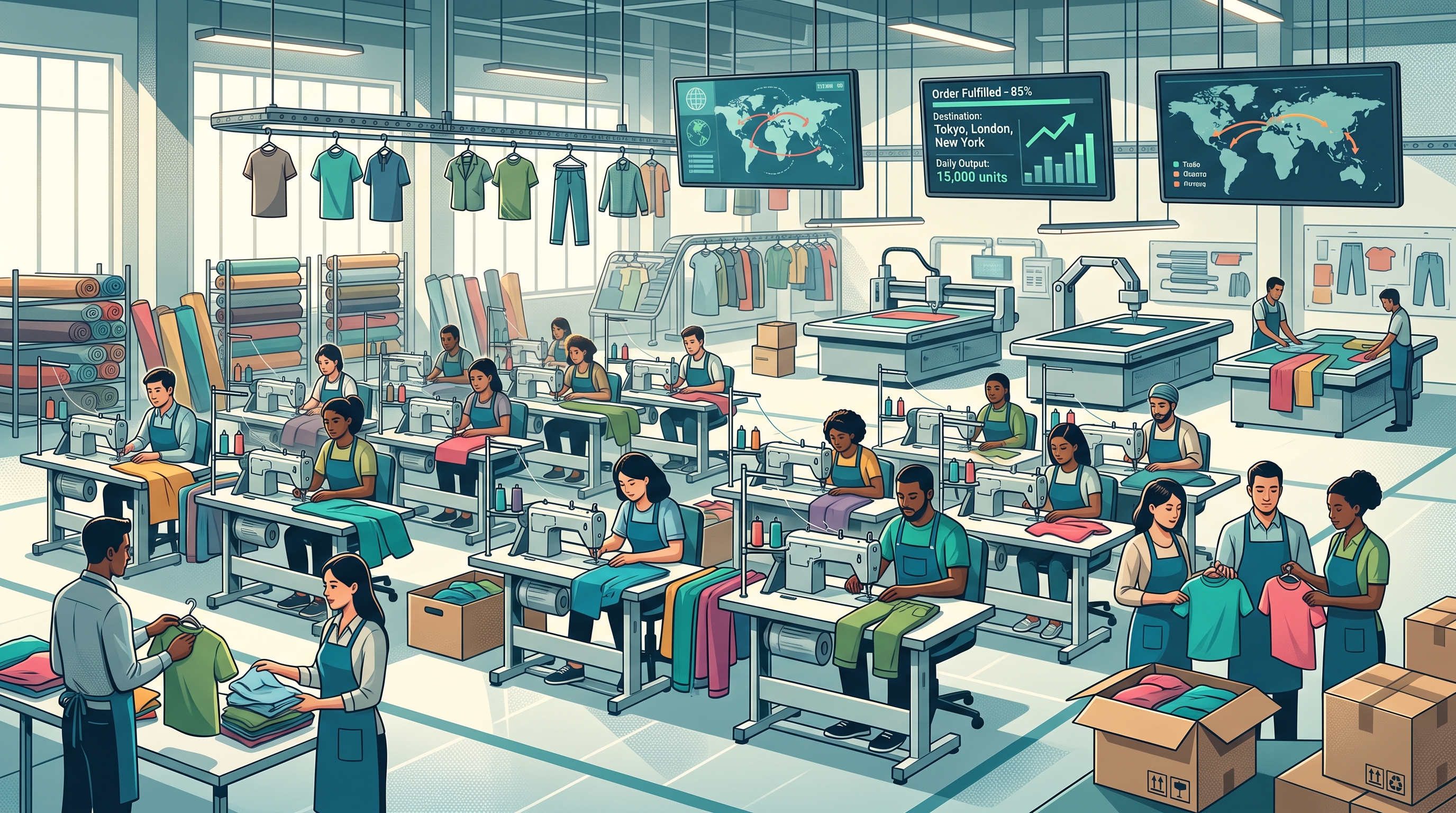 The Indian garment manufacturer has not disclosed which North African country it is considering or how much it could invest. [Gemini Generated Image] 