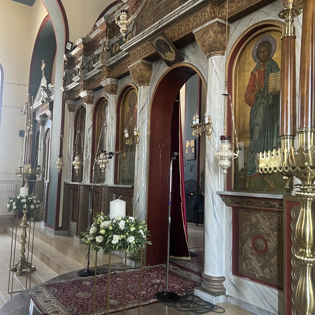 Imagini de la nunta din Grecia a Ancăi Lungu cu Harry Arampatzis. Andreea Berecleanu le-a fost nașă