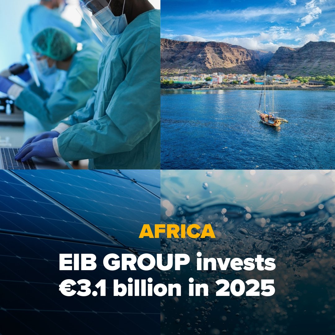 EIB-supported solar, water and health projects helped drive Africa’s €3.1 billion share of the Bank’s 2025 development financing. PC@EIB