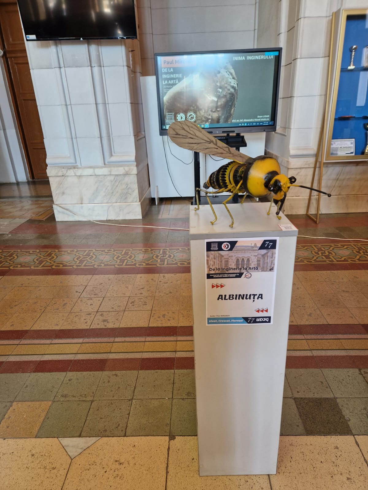 Povestea expoziției surprinzătoare din Galați „De la inginerie la artă”, care îmbină creativitatea cu sculptura 
