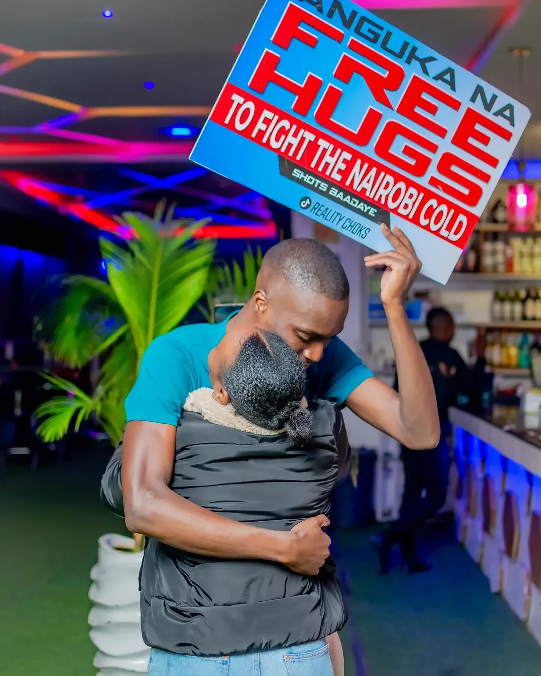 George Achoka: Kenyan man on mission to break Guinness World Record for most number of hugs by an individual in 24 hours