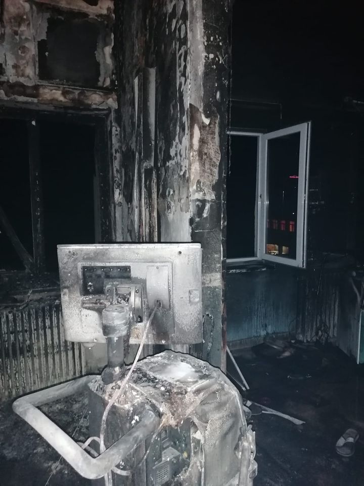 Imagini cu impact emoțional. Cum arată salonul ATI de la Spitalul din Piatra Neamț, în urma incendiului devastator