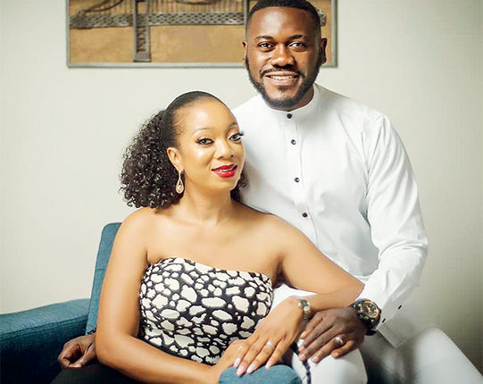 Deyemi and his wife Damilola Okanlawon 