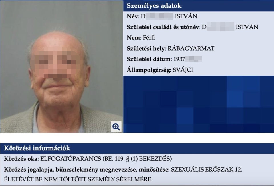 Telefonált a pedofil: nem kíván hazatérni – Svájcba szökött a két gyermeket megrontó „István bácsi”