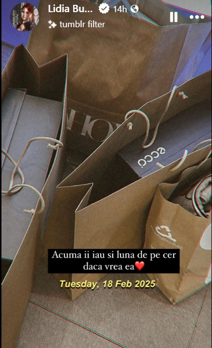 Cum a fost surprinsă mama Lidiei Buble într-un mall din București. Doamna Rahela are aceeași pasiune ca fiica ei: „Îi iau și luna de pe cer dacă vrea”