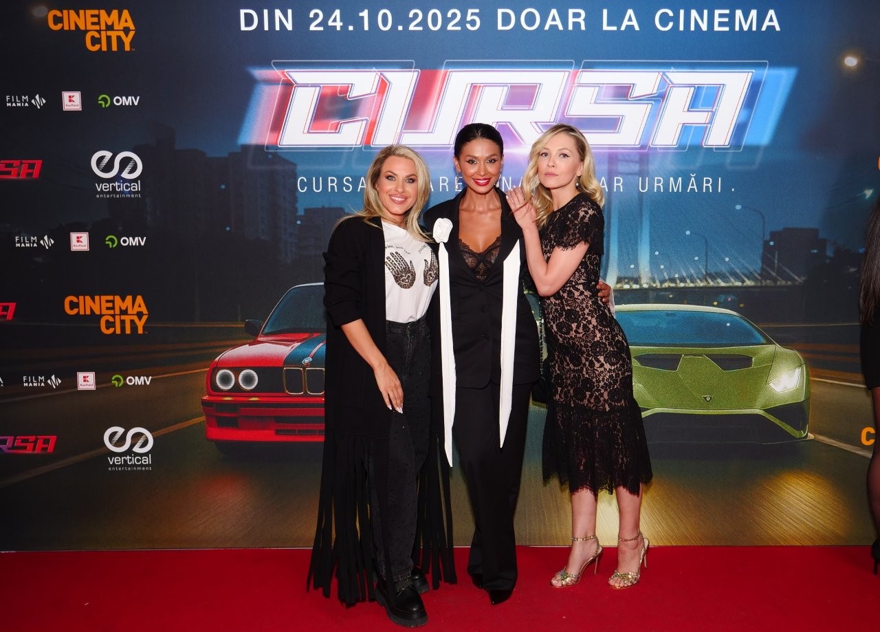 Vedete la premiera filmului „Cursa”. Cum au apărut Bianca Drăgușanu, Smiley și Connect-R