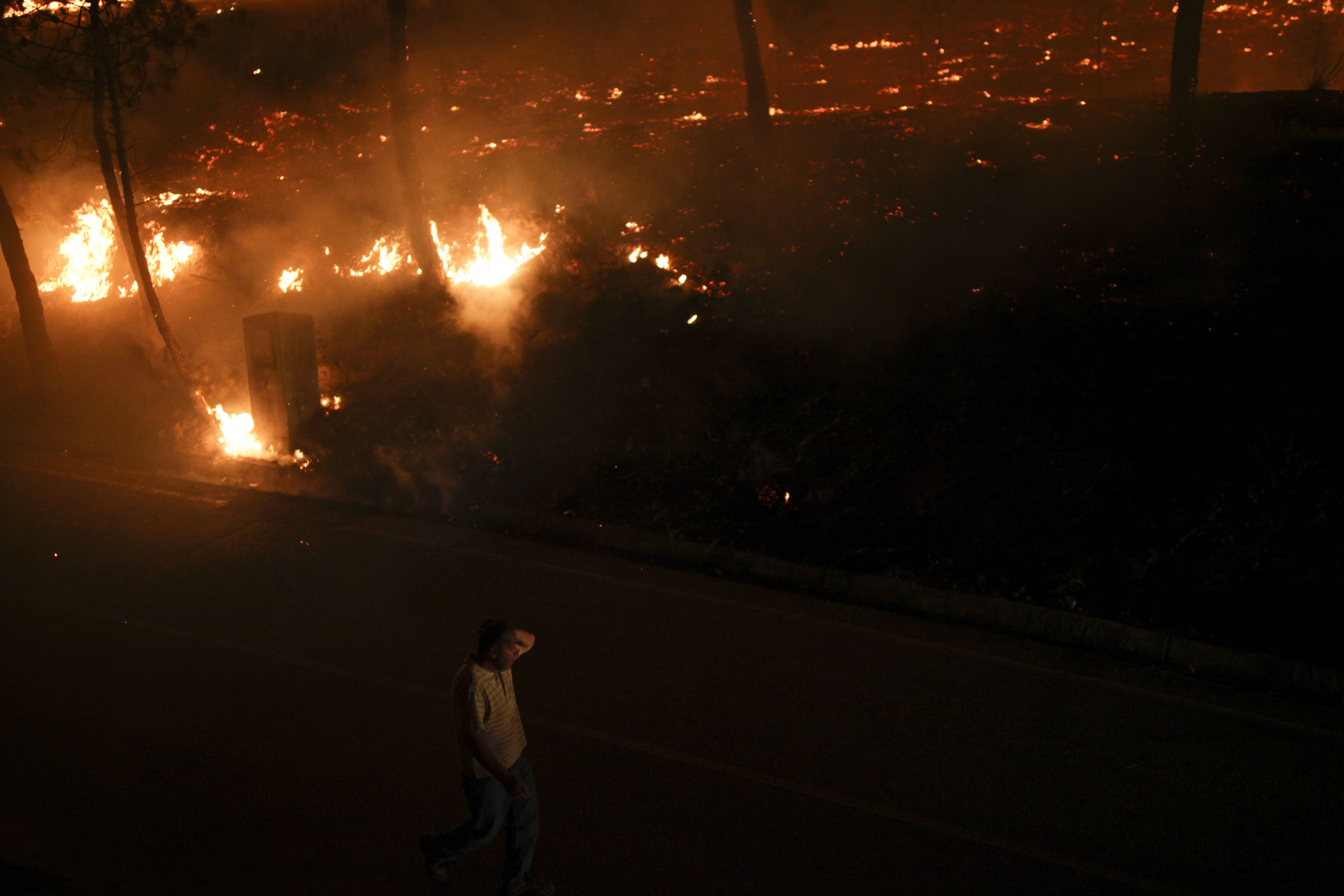 FOTO | Incendii în apropiere de Atena. Mai multe case au fost mistuite de flăcări