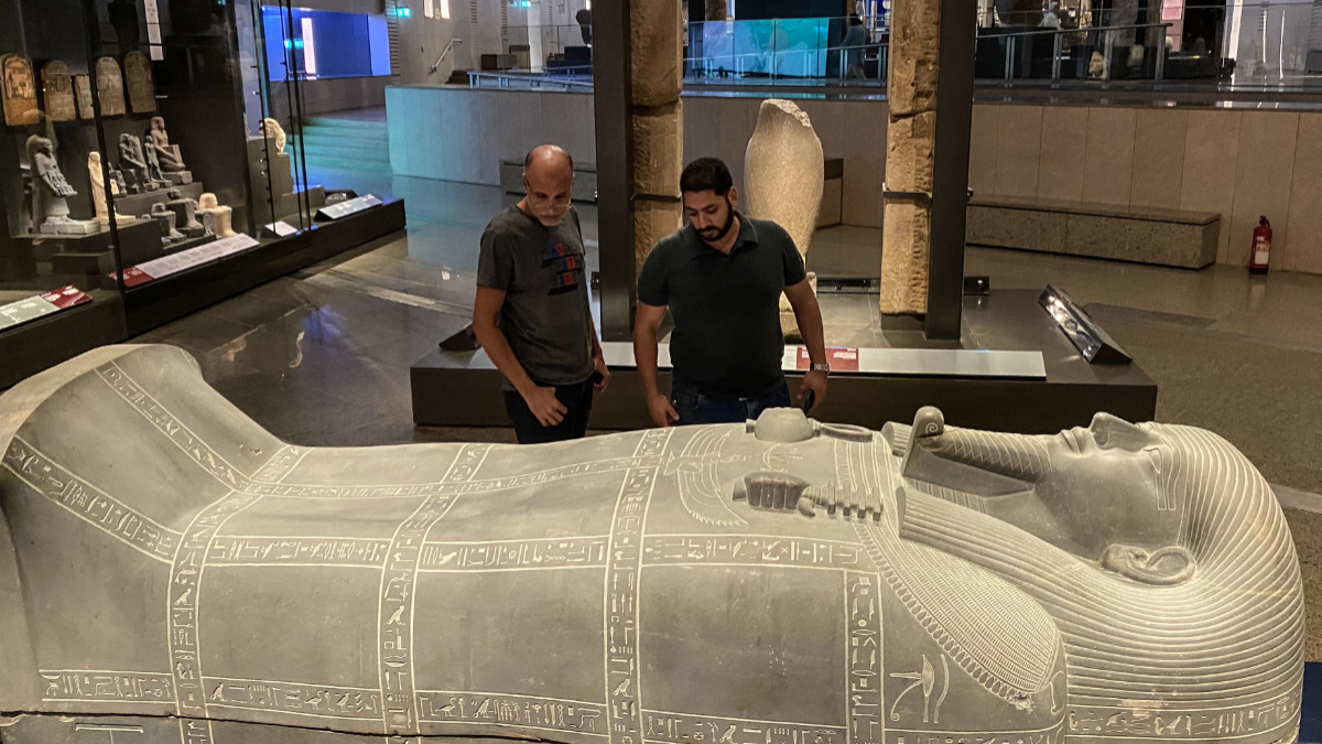 A view from the Grand Egyptian Museum, 