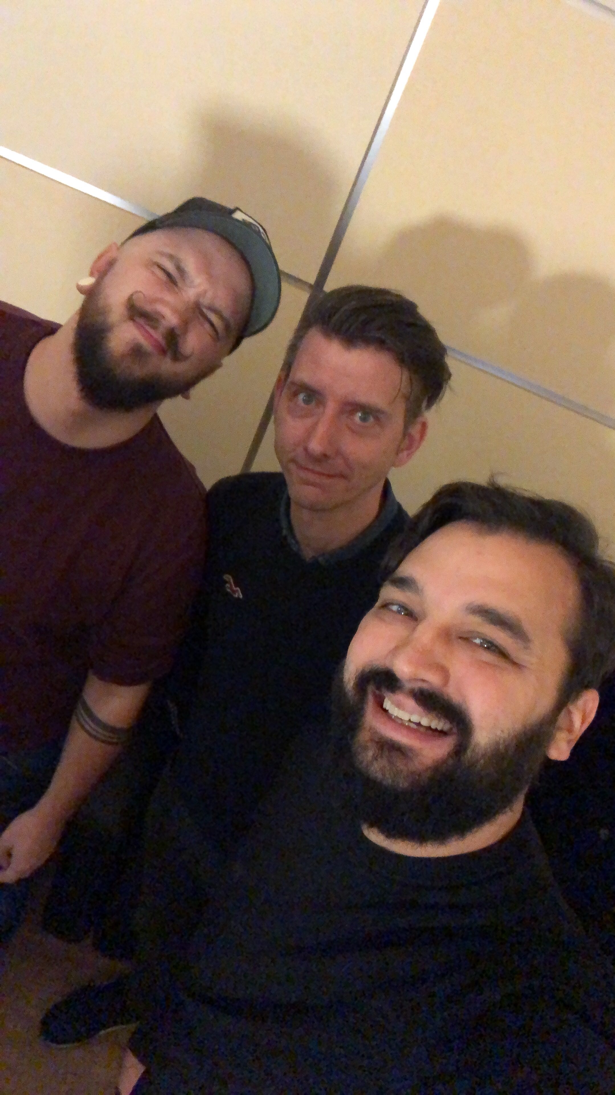 Ich (rechts) mit Journalisten-Kollegen von IGN und Microsoft News