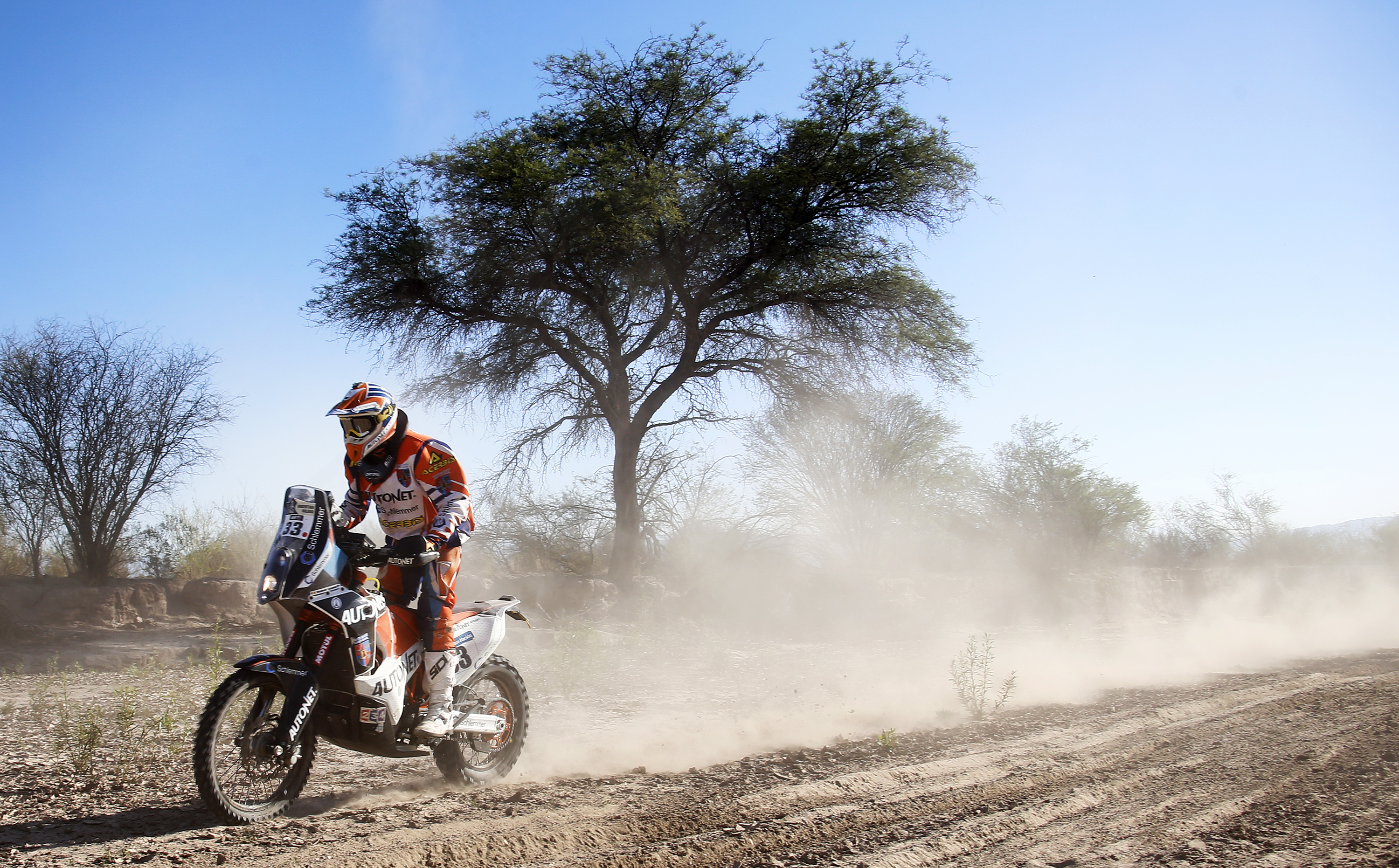 Mani Gyenes, singurul român din Dakar, locul 22 în etapă și pe 14 la general, la clasa moto / FOTO