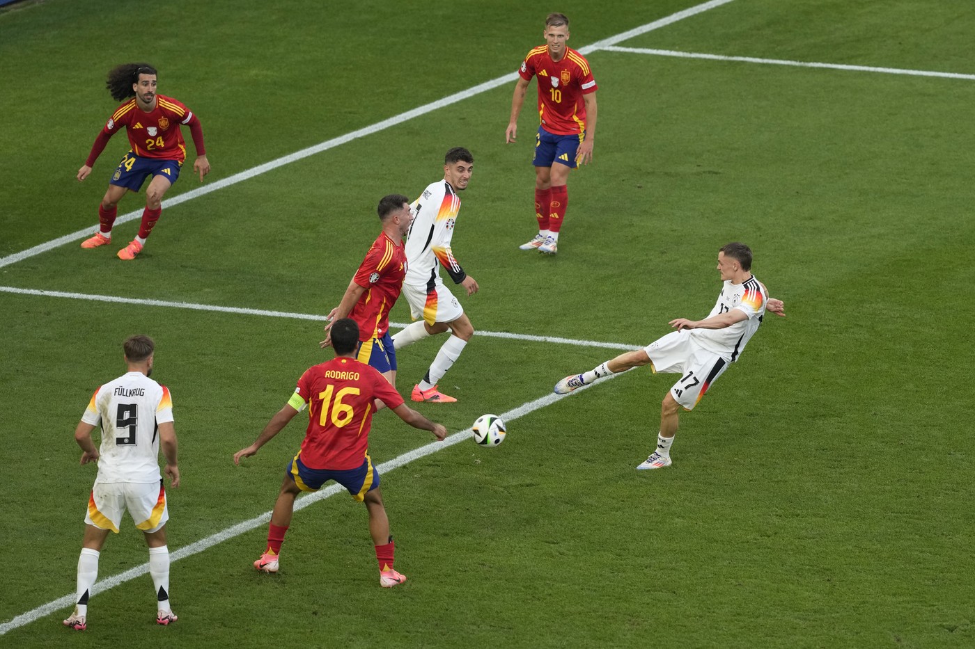 Spania a eliminat Germania în sferturile de finală de la Euro 2024. Țara gazdă, învinsă de un gol înscris în minutul 119