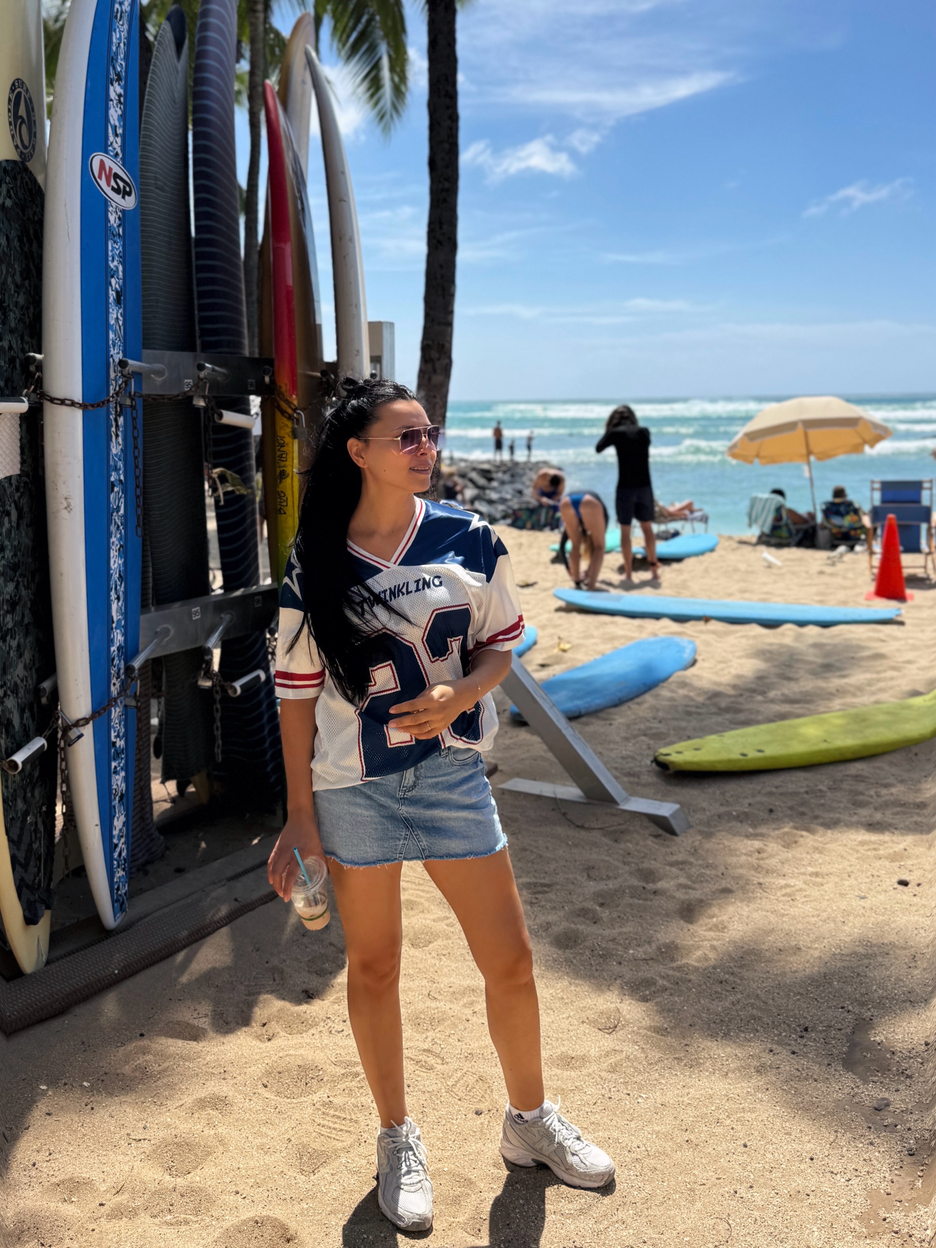 Corina Caragea în Hawaii (Honolulu - Waikiki)