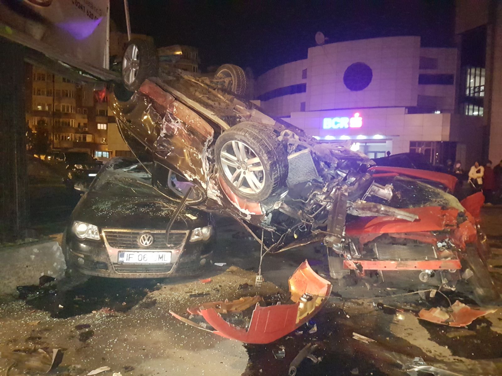 Accident cu 10 mașini în Constanța. Dezastrul provocat de o șoferiță din cauza vitezei / FOTO&VIDEO