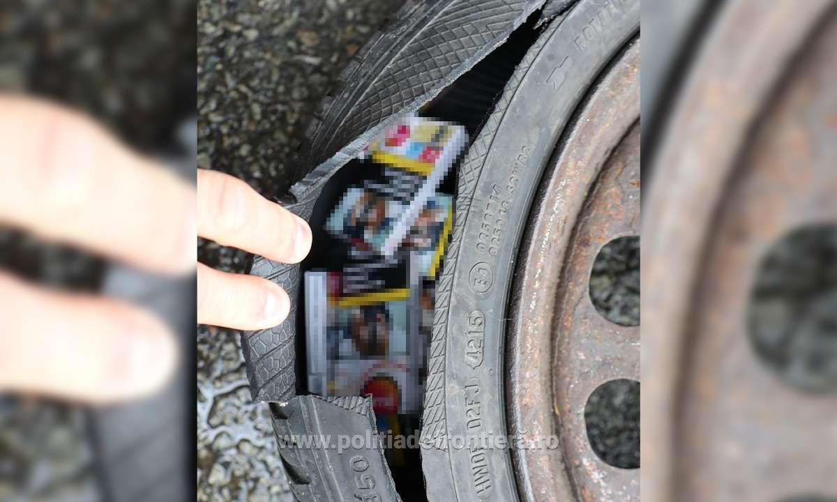 Un șofer bulgar a fost prins cu peste 1.000 de pachete de țigări ascunse în mașină, la Calafat. Unde le-au găsit polițiștii