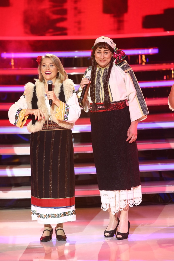 Mirela Vaida îmbracă portul popular moldovenesc și cântă cu Alin Gheorghișan, la "Te cunosc de undeva!" | FOTO