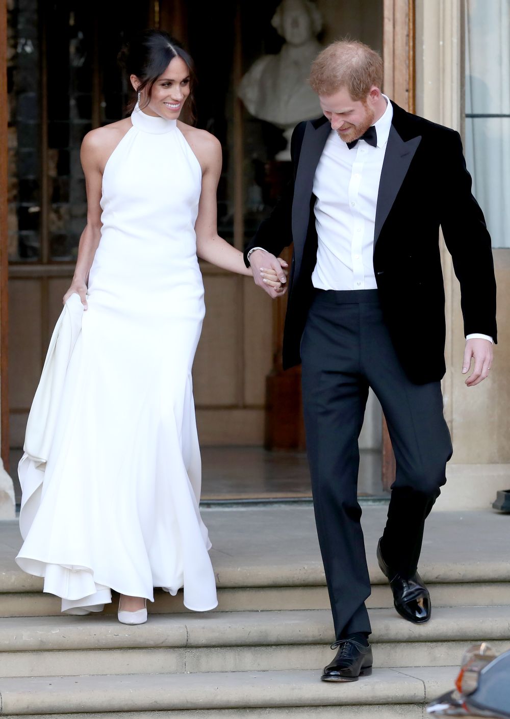 FOTO/ Cum s-au îmbrăcat Prinţul Harry şi Meghan Markle la recepţia de la Frogmore House