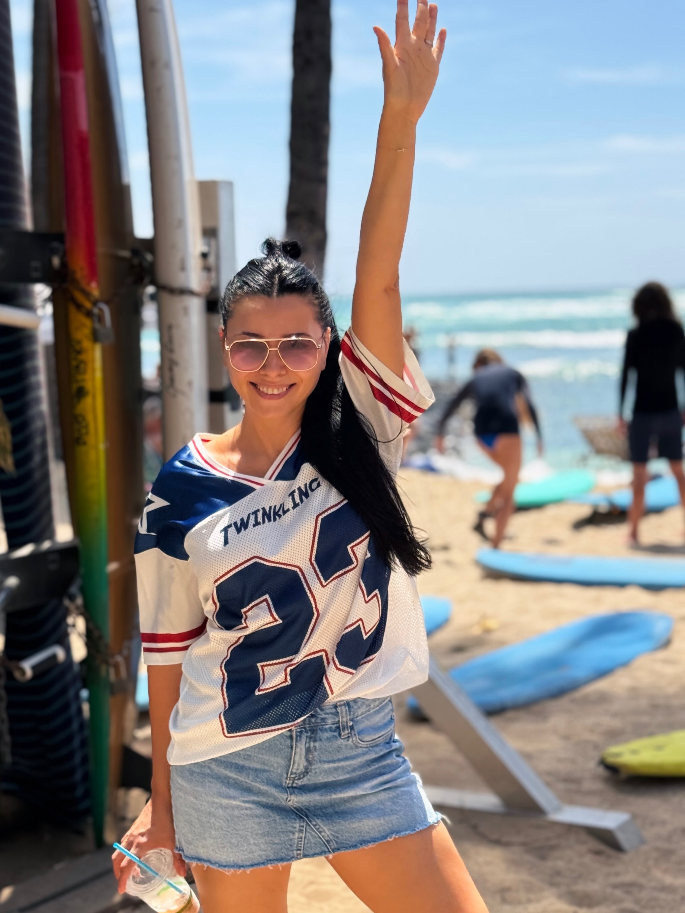 Corina Caragea în Hawaii (Honolulu - Waikiki)