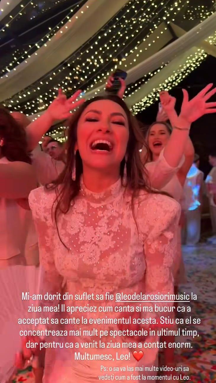 Andra a cântat cu Leo de la Roșiori la petrecerea ei de 40 de ani: „Mi-am dorit din suflet să fie la ziua mea!”