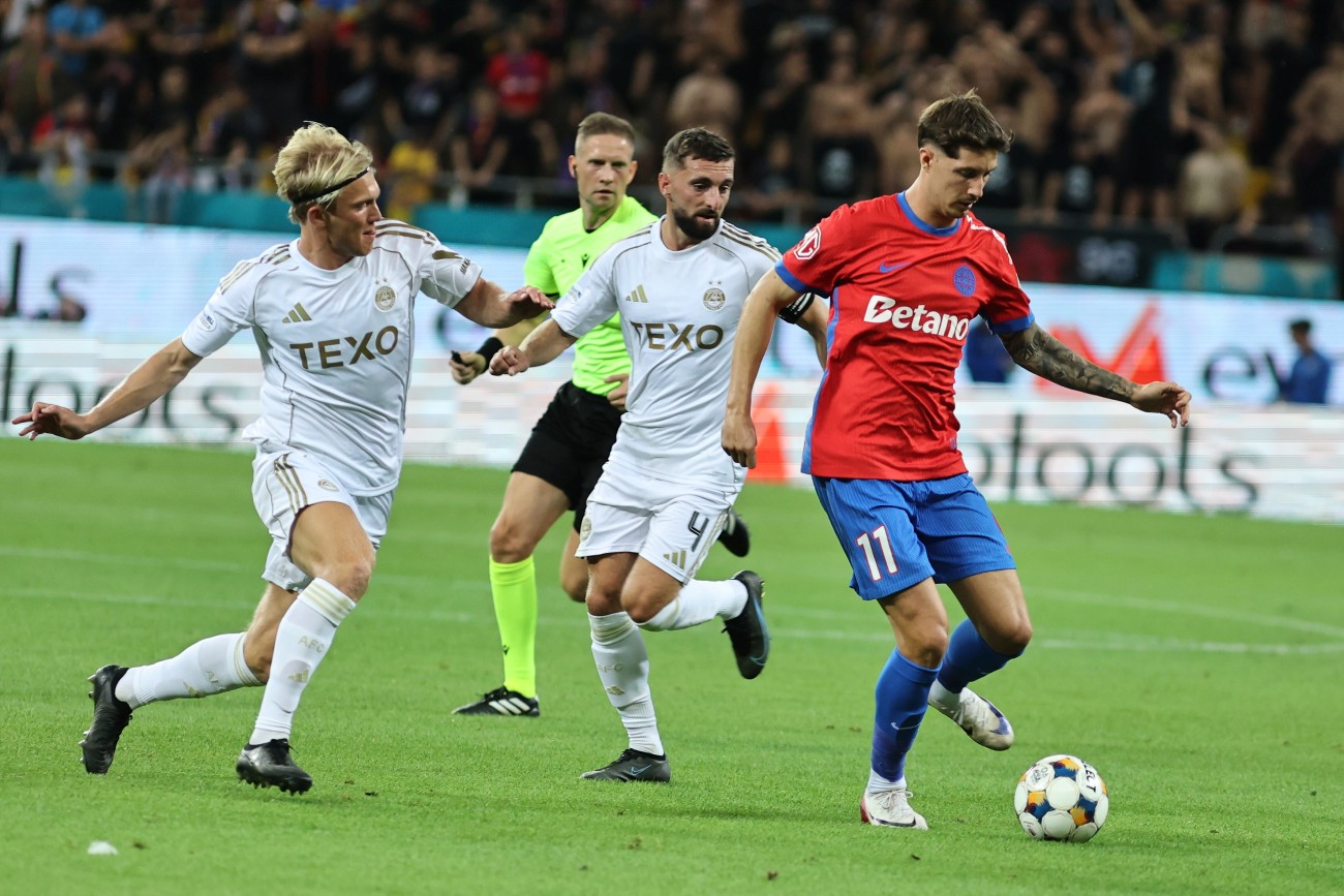 FCSB s-a calificat în grupa Europa League după ce a eliminat-o pe Aberdeen. Scoțienii au jucat în inferioritate în repriza secundă