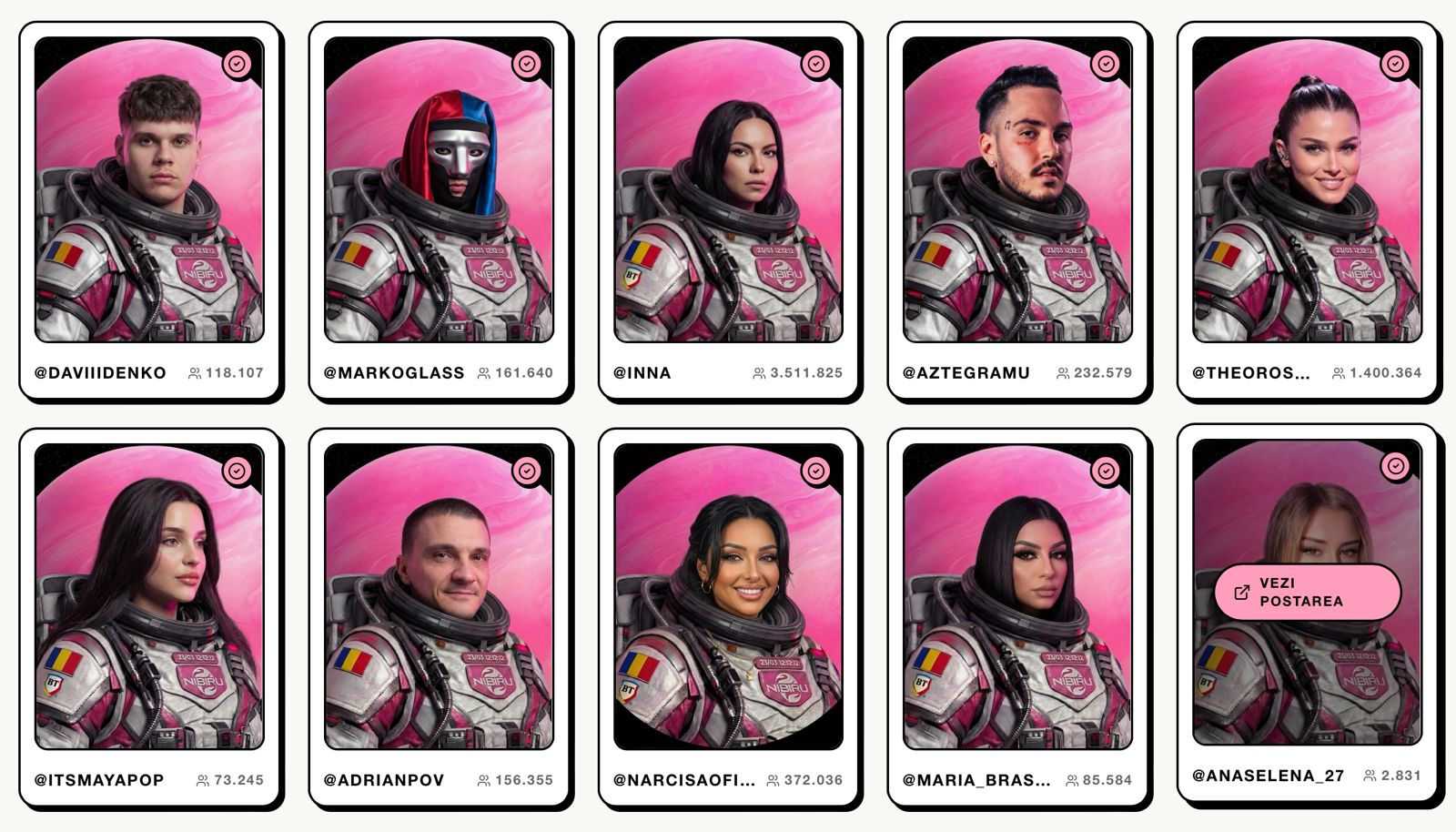 NIBIRU a „invadat” rețelele sociale: peste 60 de milioane de vizualizări și mii de români transformați în astronauți, într-o campanie virală