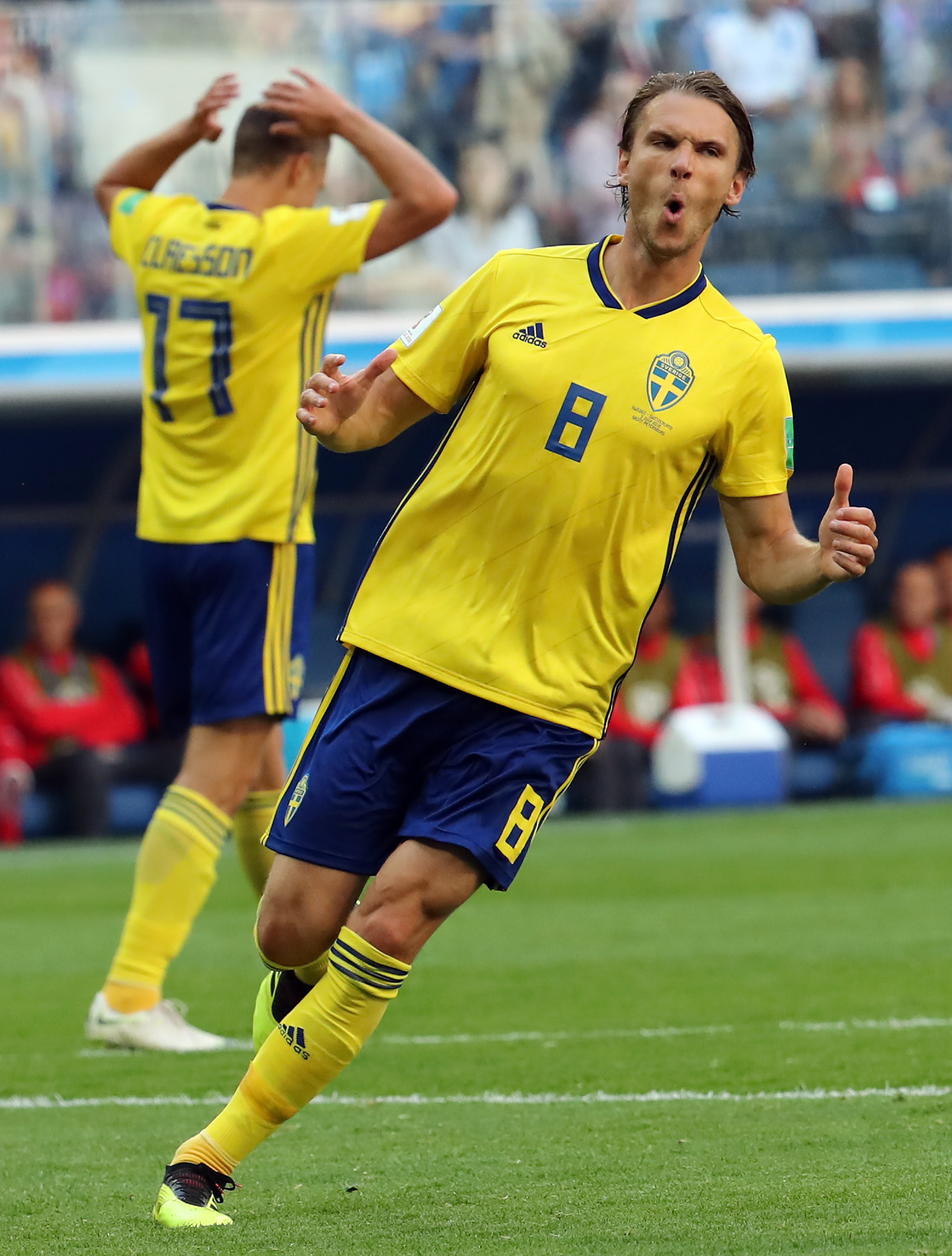 Suedia - Elveția 1-0, în optimile Campionatului Mondial de fotbal Rusia 2018. Eroul Forsberg. Cifră istorică de fani / GALERIE FOTO
