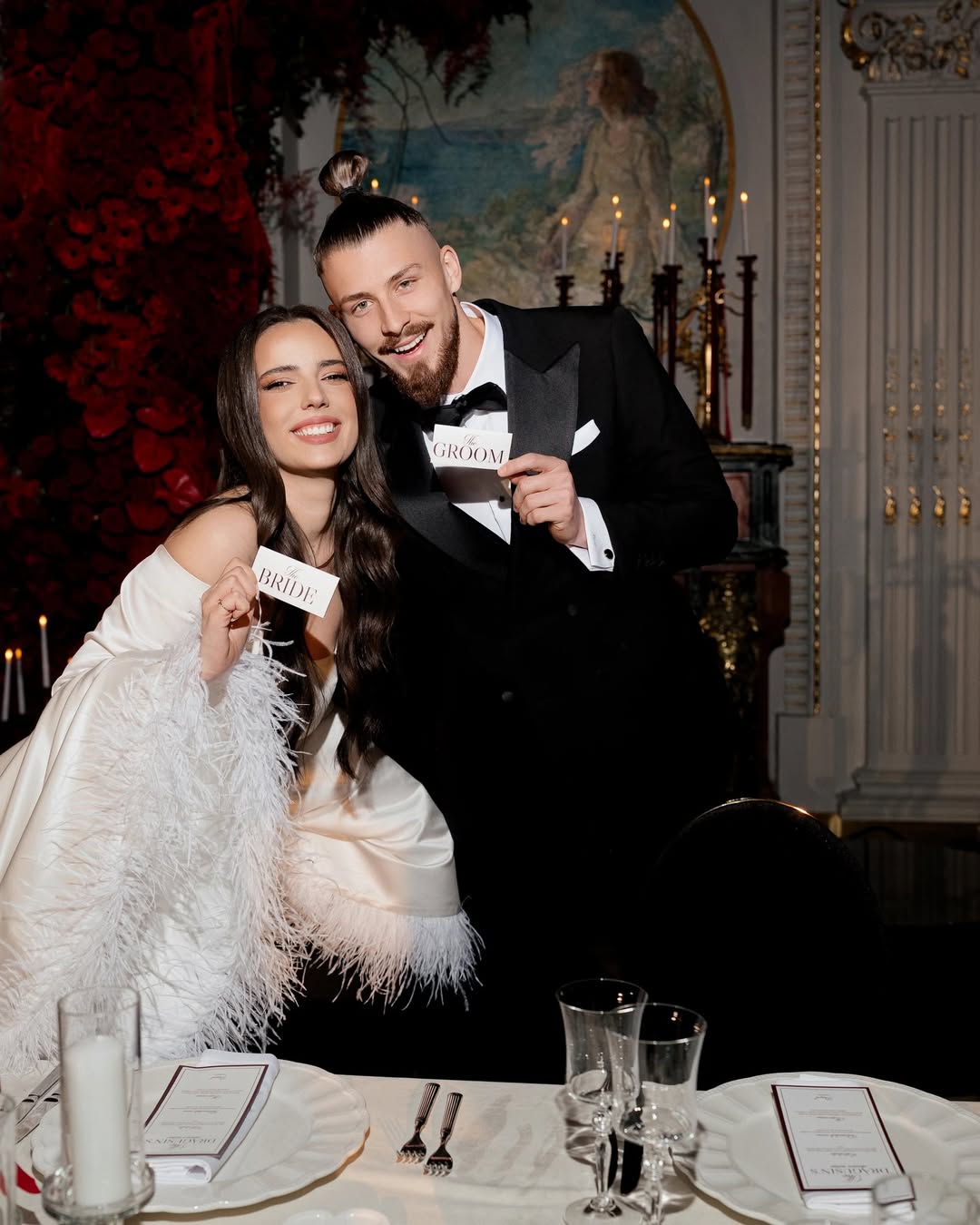 Ioana Stan, soția lui Radu Drăgușin, și-a făcut rochiile de mireasă în România. Cât au costat ținutele: „Nici ei nu au știut cu mult timp înainte data cununiei”