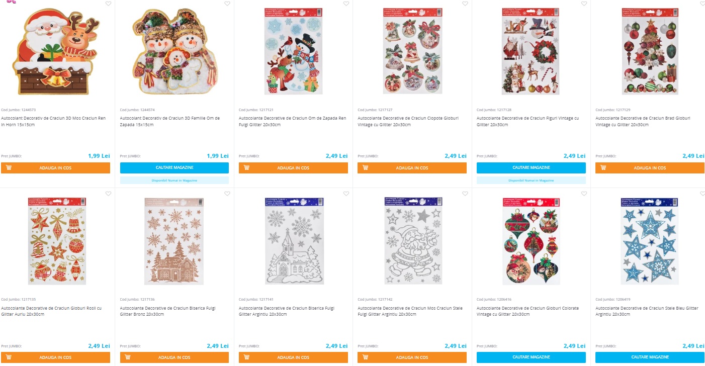 Jumbo vinde decorațiuni de Crăciun cu mai puțin de 2 lei bucata. Cât costă cele mai ieftine ornamente la Lidl