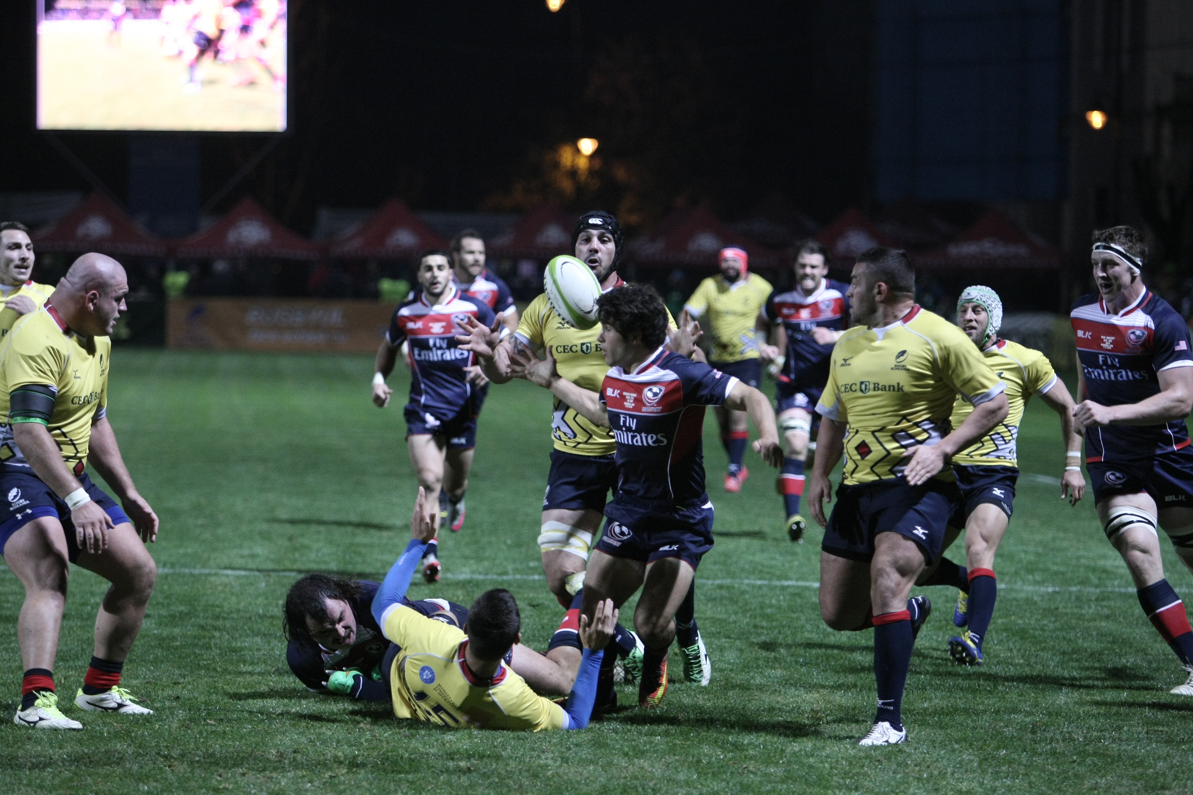 România a învins SUA la rugby. Florin Vlaicu a devenit cel mai selecţionat jucător român din istorie | GALERIE FOTO