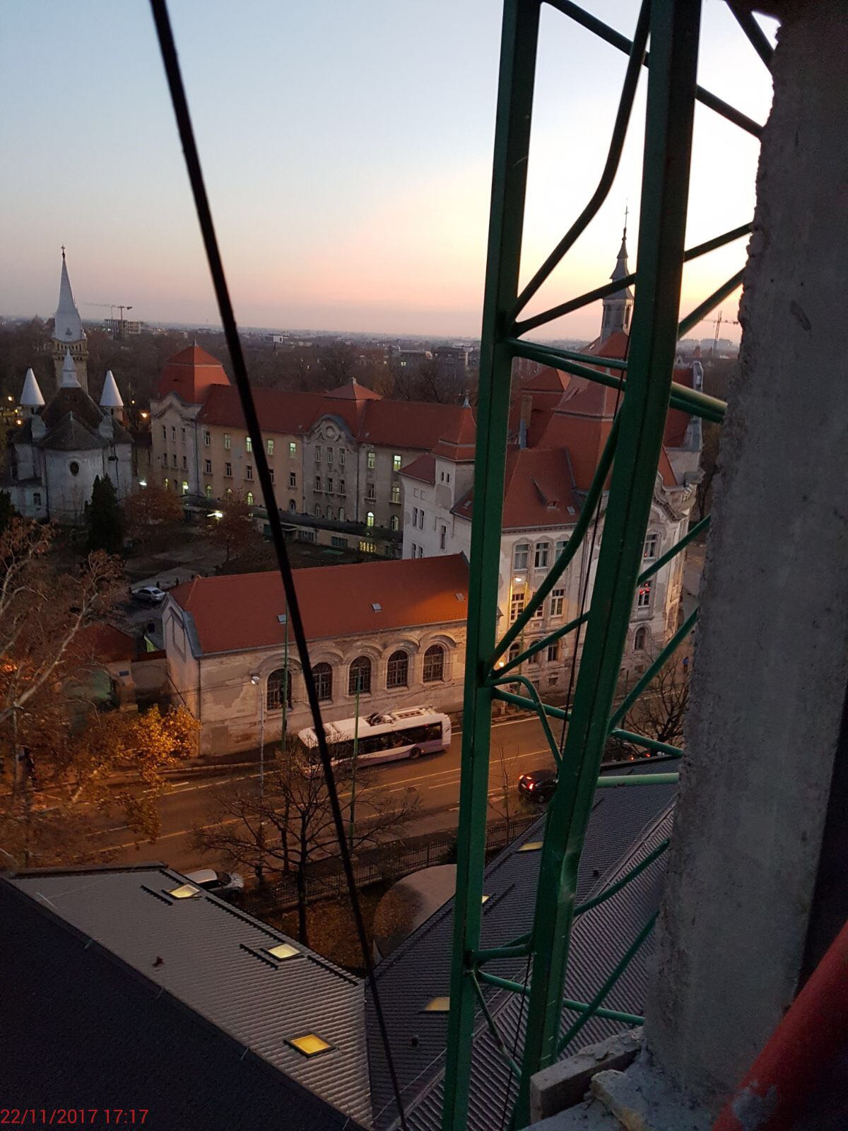 Macara prăbușită pe șantierul noului spital de copii din Timișoara| GALERIE FOTO