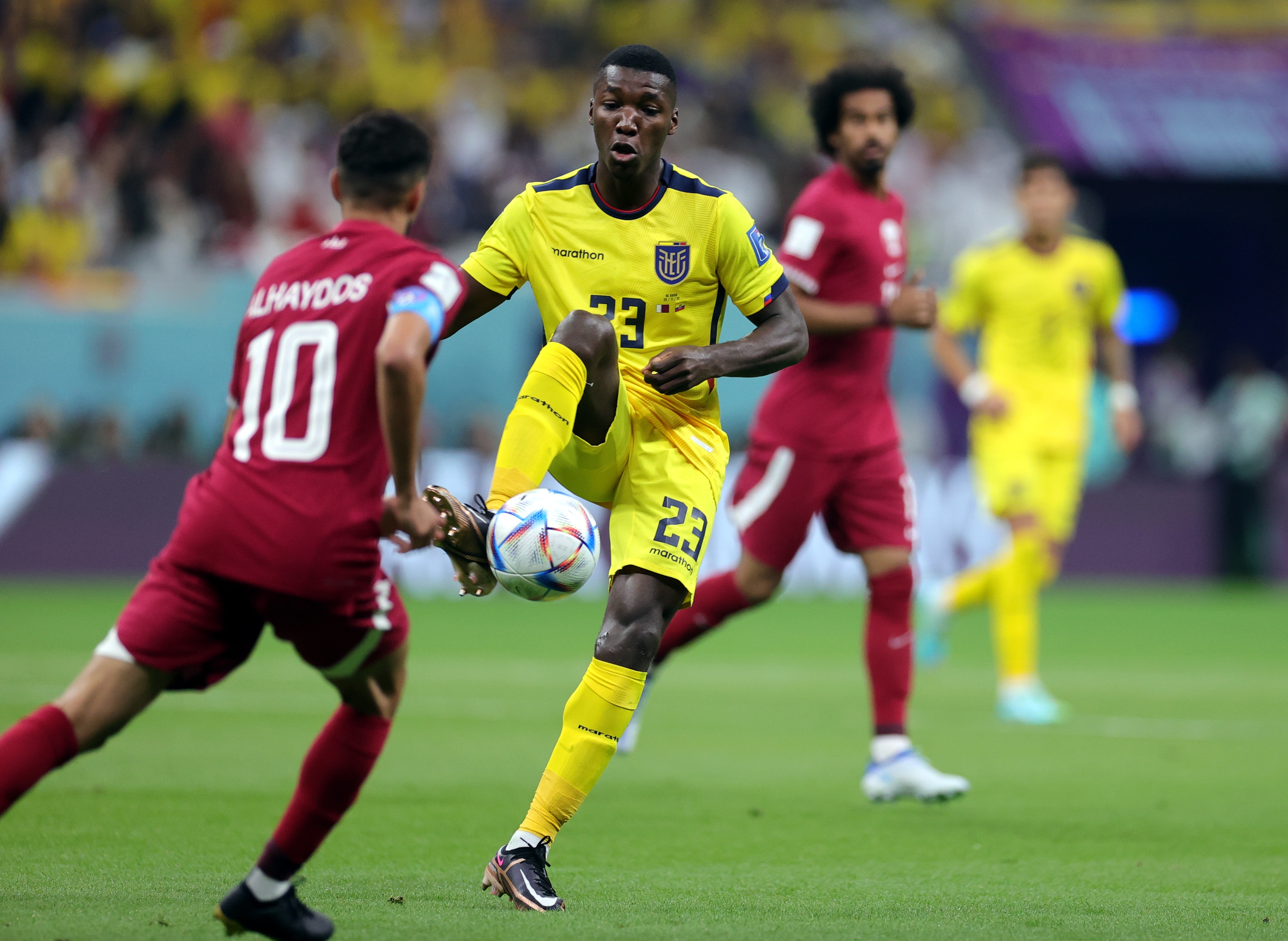 Gol anulat Ecuadorului, în primele minute ale meciului cu gazda Qatar. Ce au văzut arbitrii din camera VAR