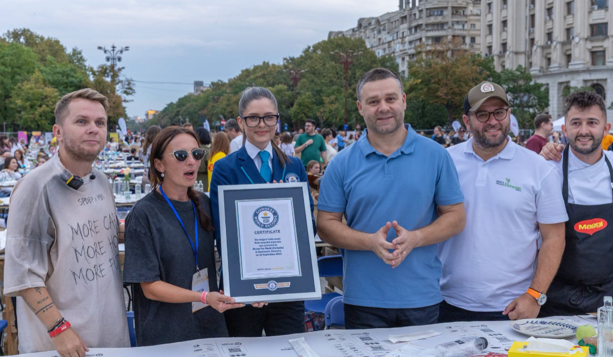 20.000 de oameni s-au așezat la „Masa care unește” de la București