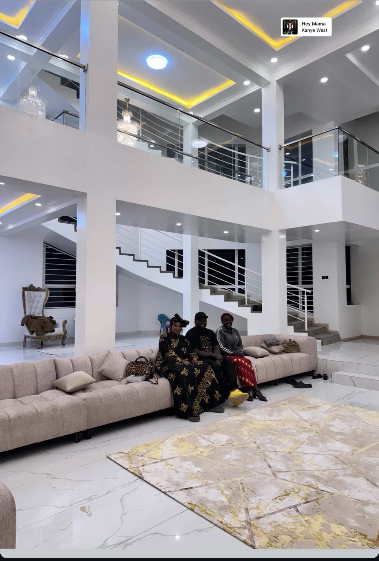 Khaligraph hosts his mother at his mansion