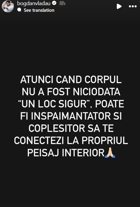 Unde a plecat Bogdan Vlădău, după zvonurile despărțirii de Gina Chirilă. Mesajele transmise: „Ne vom deschide inimile”