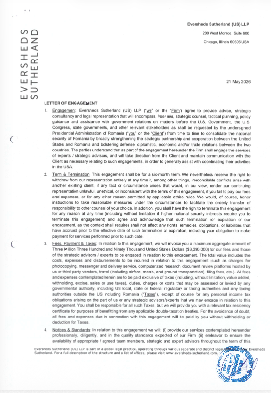 Contractul de consultanță încheiat între Administrația Dan și firma de lobby din SUA a fost clasificat. Românii nu vor putea afla ce livrabile va primi Nicușor Dan