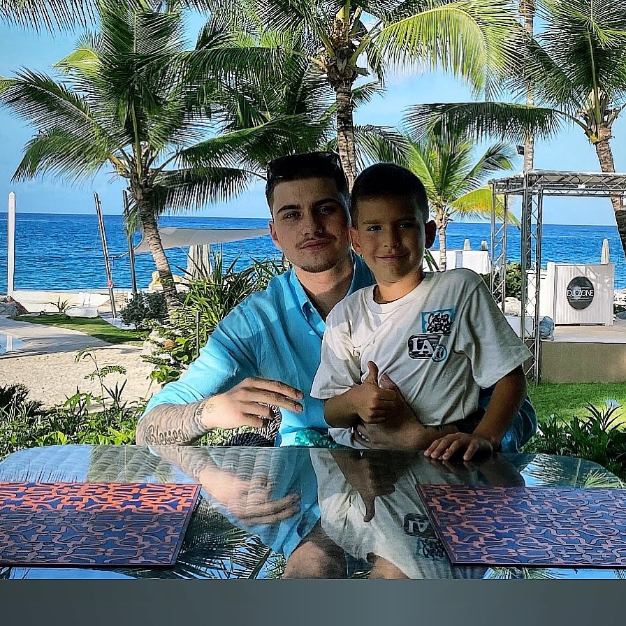 Imagini rare cu cei patru copii ai lui Adrian Mutu. Își petrec vacanța în Republica Dominicană