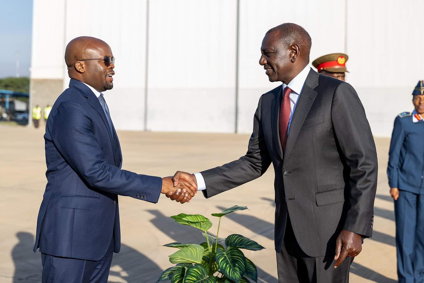 President William Ruto leaves for 23rd COMESA Summit. He is seen off by Interior PS Raymond Omollo 