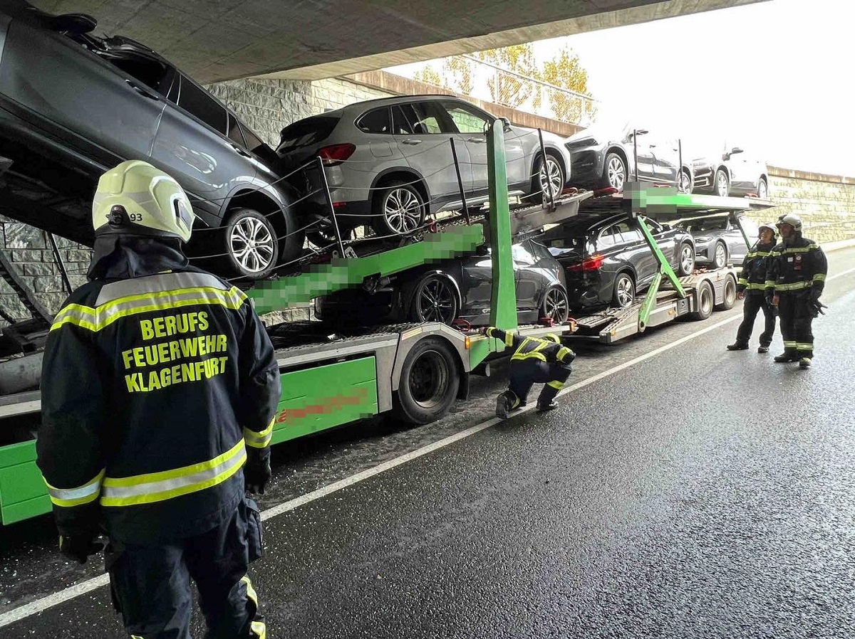 Șofer român de camion, paralizat de groază când a văzut ce a făcut și dus de urgență la spital, după ce a distrus trei BMW-uri noi, în Austria
