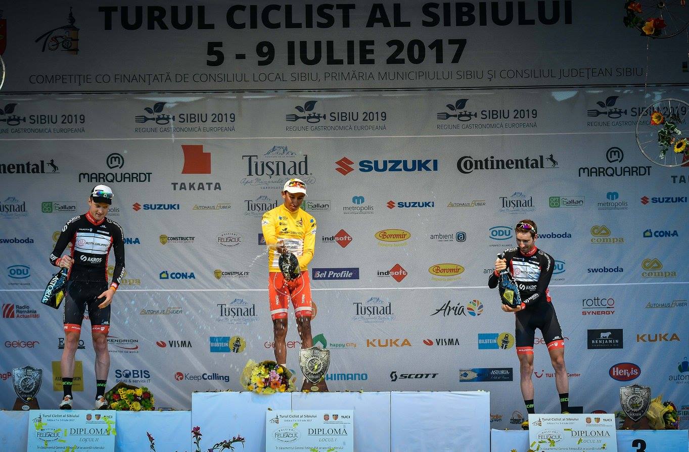 Columbianul Egan Bernal Gomez a câștigat Turul Sibiului. Eduard Grosu, învingător în ultima etapă. Accident cu un antemergător