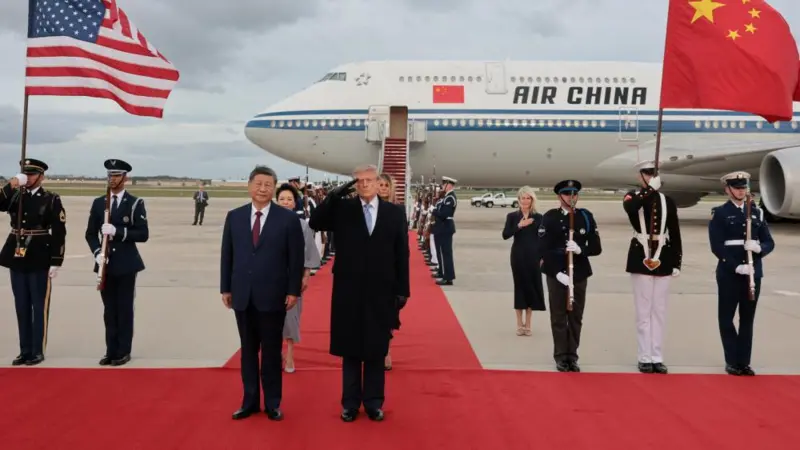 Two of the world’s most powerful presidents, Donald Trump of the U.S. and Xi Jinping of China, meet as leaders with sharply different approaches to Africa discuss global issues