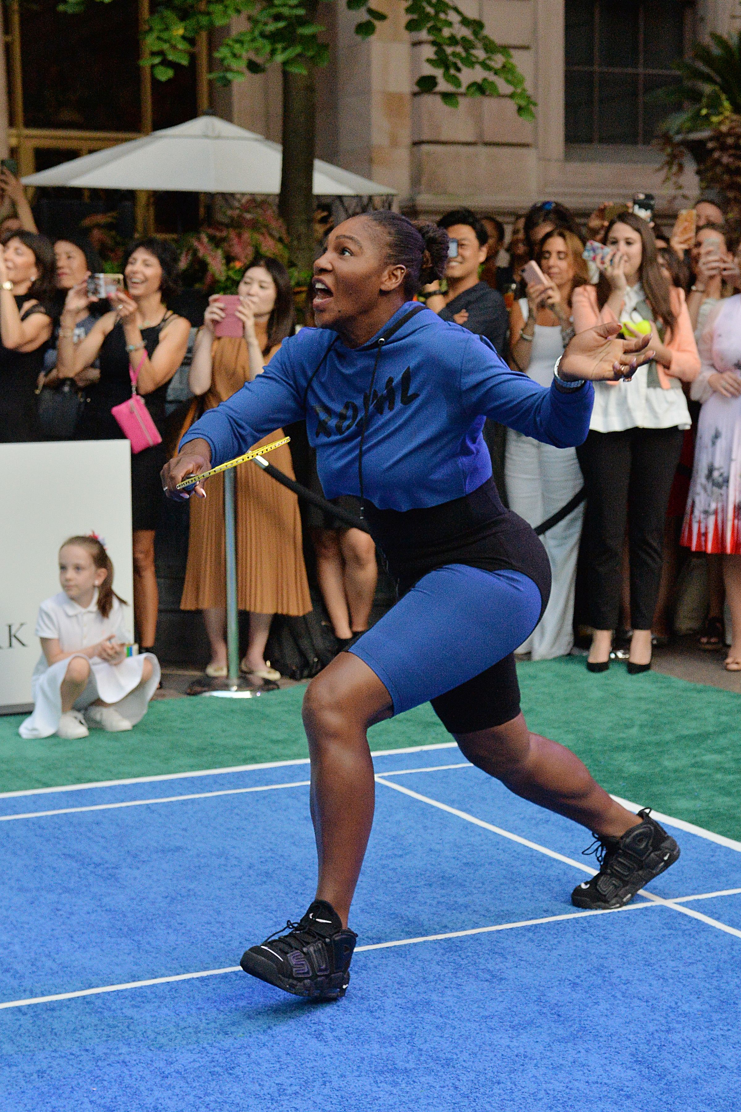 Serena Williams l-a învins pe Nadal într-o partidă de badminton / GALERIE FOTO