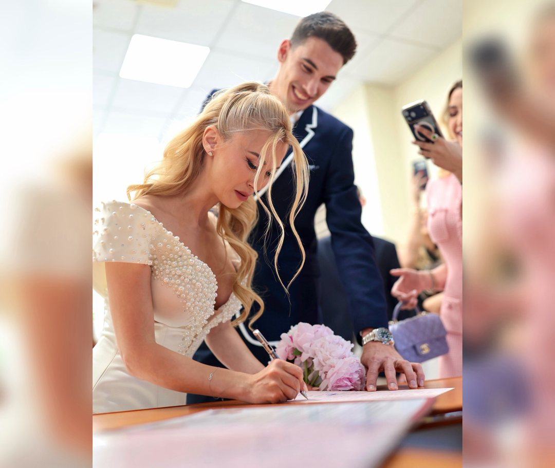 Cum arată cele 4 rochii de mireasă purtate de Andreea Bălan în ziua nunții cu Victor Cornea. „Sunt făcute de trei designeri”
