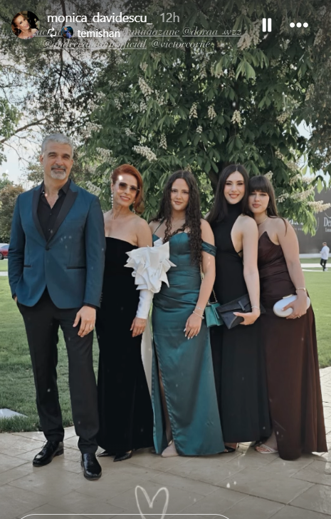 Cum au apărut Monica Davidescu și Aurelian Temișan la nunta Andreei Bălan. Actrița a strălucit într-o rochie inedită. „Se cuvine să mulțumesc din suflet”