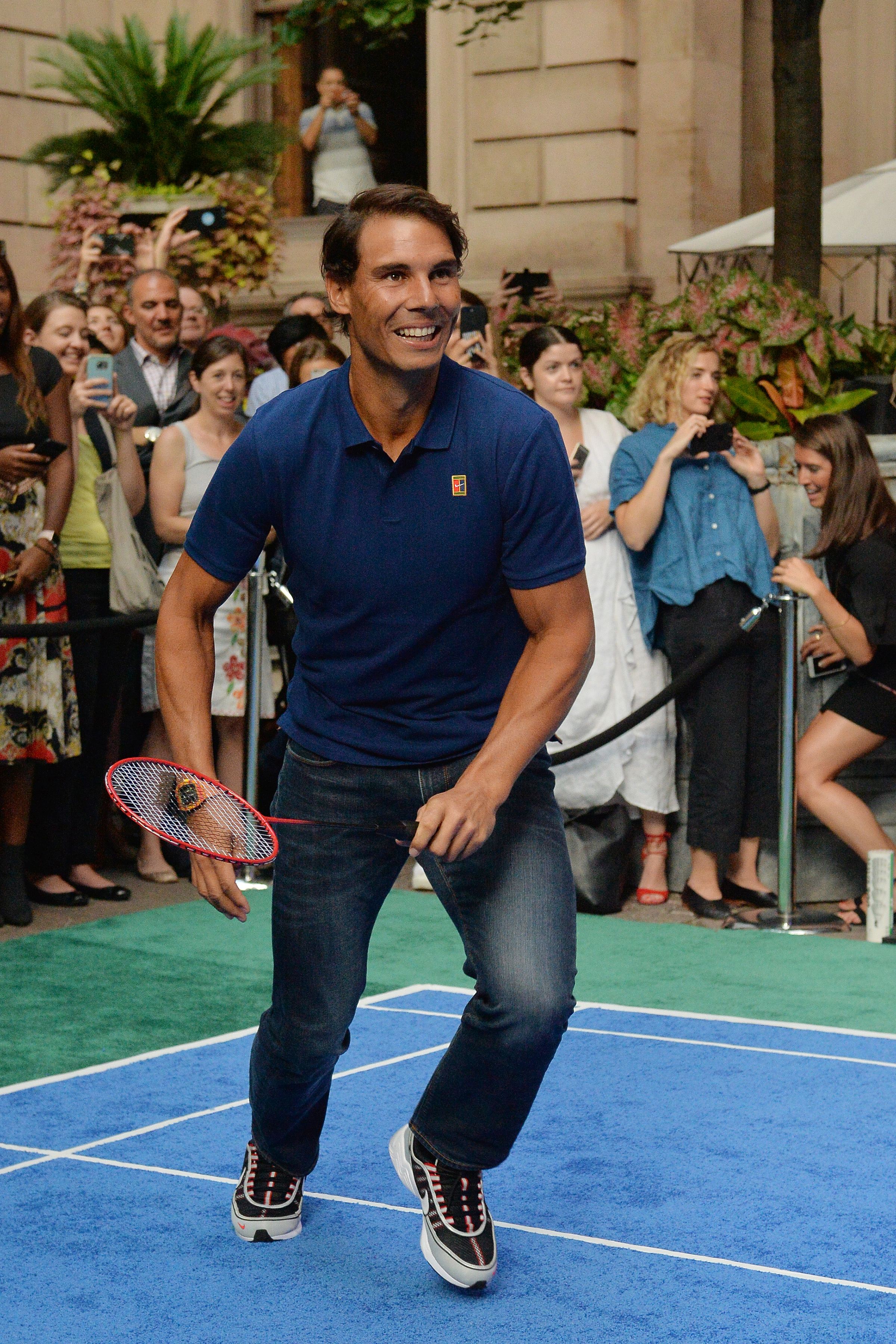 Serena Williams l-a învins pe Nadal într-o partidă de badminton / GALERIE FOTO