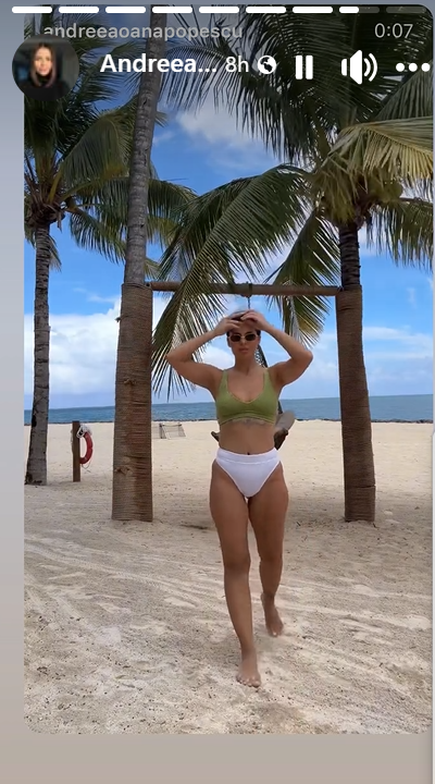 Imagini cu Andreea Popescu în costum de baie, pe plaja din Mauritius. Vedeta a slăbit 13 kilograme și arată spectaculos