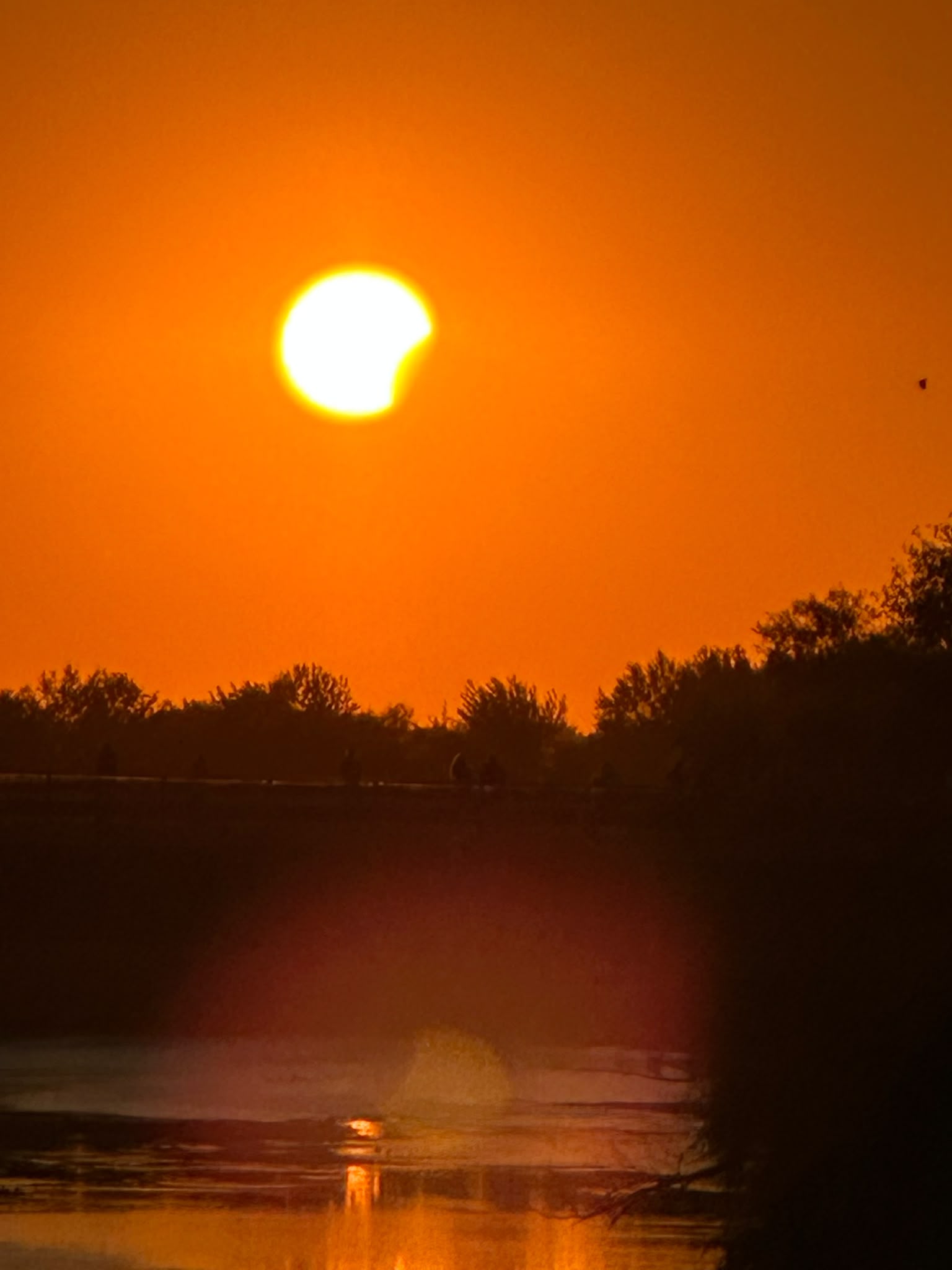 Cum s-a văzut eclipsa de Soare din România. Imagini spectaculoase din nord-vestul țării