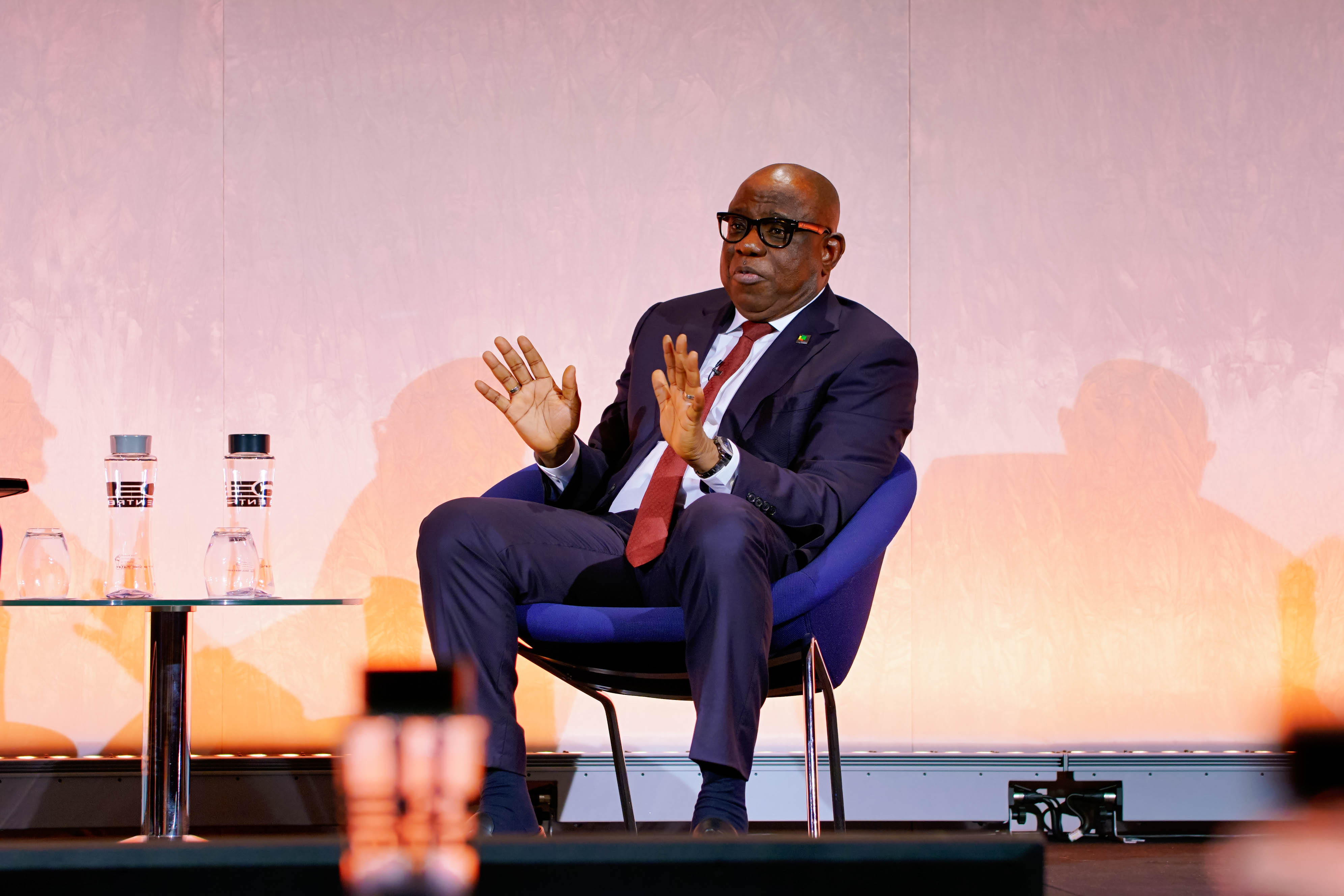 NNPC Group CEO Engr. Bashir Bayo Ojulari speaks at International Energy Week 2026 in London, highlighting the Nigeria–Morocco Gas Pipeline and West African Gas Pipeline expansion as critical to Africa’s energy security and regional integration. [X, formerly Twitter/NNPCL]