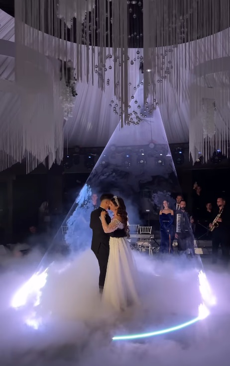 Imagini de la nunta lui Iancu Sterp cu Denisa Coțolan. Cât de emoționată a fost mireasa și cine sunt nașii celor doi