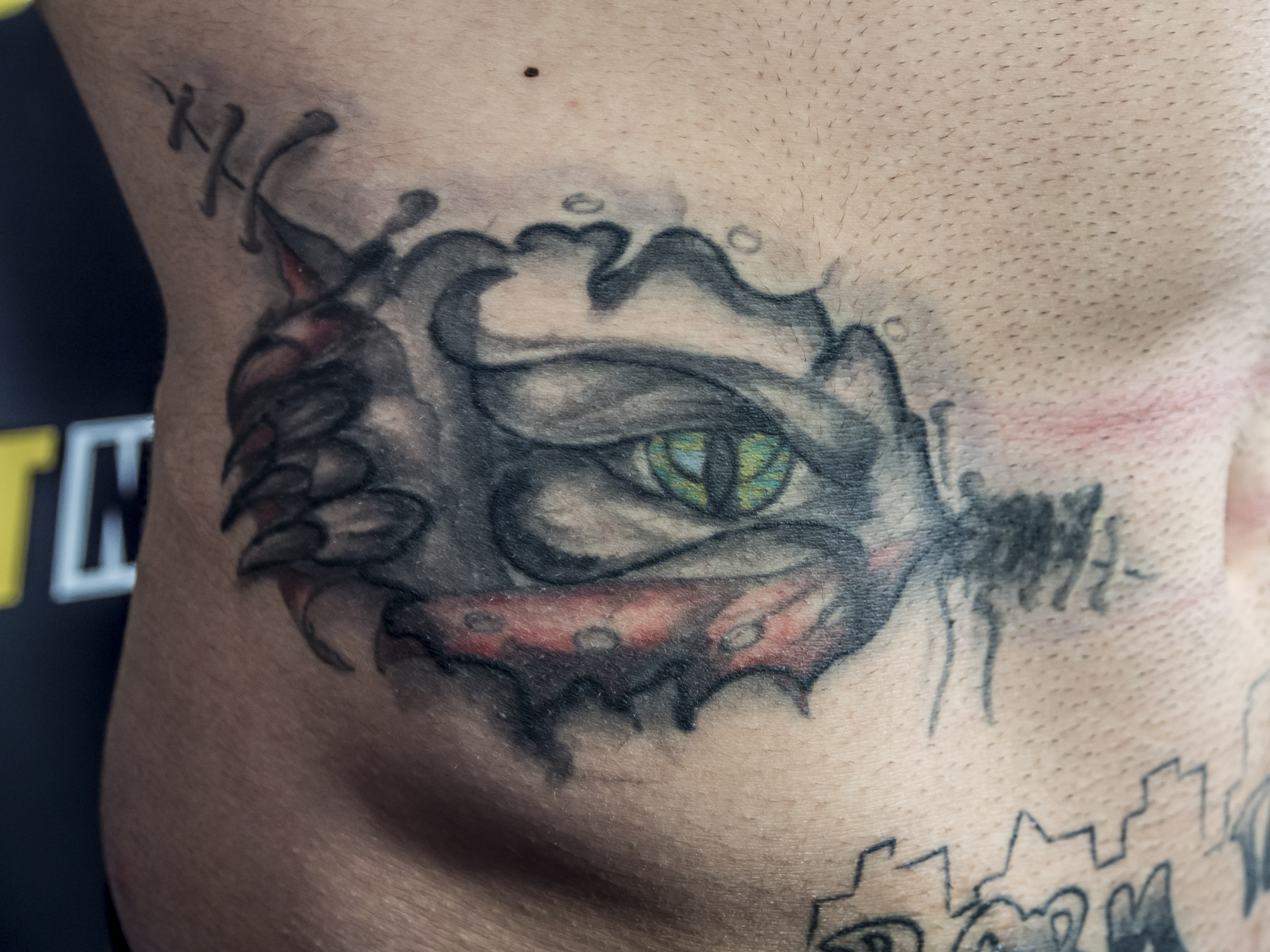 Bogdan Stoica îşi sperie adversarii cu tatuajele / GALERIE FOTO