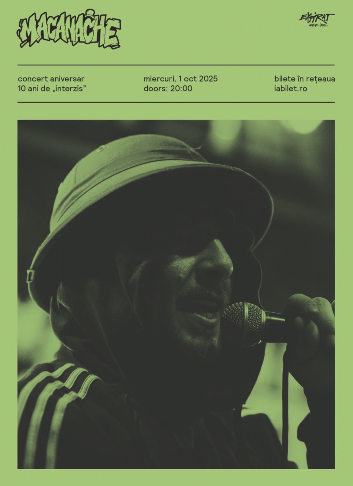 Macanache, 10 ani de carieră: Concert aniversar, rap cu instrumentiști și o expoziție dedicată tatălui său