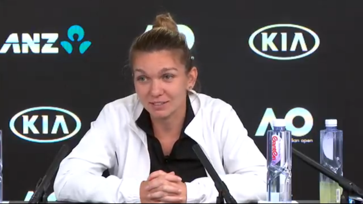 Ce a spus Simona Halep la conferința de presă de după semifinala cu Kerber: ”Nu mi-a fost teamă că o să pierd!” | VIDEO